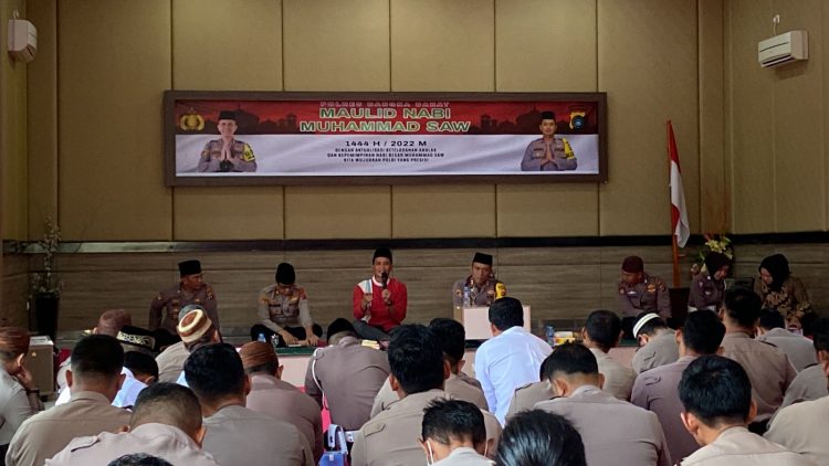 Polres Bangka Barat menggelar peringatan Hari Maulid Nabi Muhammad SAW 1444 H / 2022 M