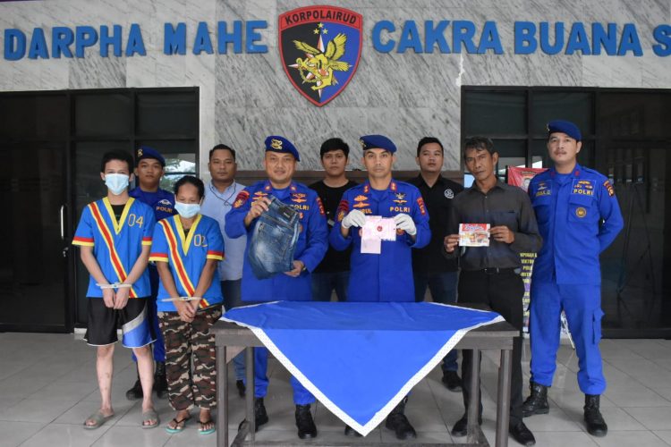 Direktorat Polisi Air dan Udara (Ditpolairud) Polda Sumsel berhasil mengamankan 2 nelayan yang nyambi jadi kurir narkoba
