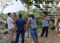 Tim Gabungan Sat Reskrim Polres Kuantan Singingi dan Polsek Benai melakukan patroli dan pengecekan tambang sedot pasir di Sungai Kuantan Desa Talontam