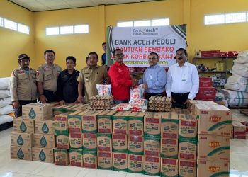 Bank Aceh Syariah Cabang Lhokseumawe kembali menyalurkan bantuan untuk korban banjir di Aceh Utara