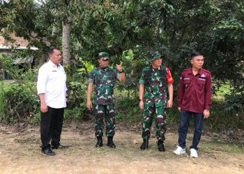 Danrem 044/Gapo Brigjen TNI Naudi Nurdika mengunjungi lokasi TMMD Ke-115 Tahun 2022