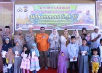 Nasir Jamil, S. Ag., M. Si, anggota DPR RI komisi III menghadiri peringatan Maulid Nabi Besar Muhammad SAW