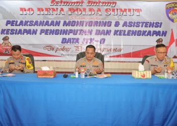 Waka Polres Kompol Ismawansa, S.I.K,MH menerima kunjungan monitoring Asistensi ITK-0 dan EPZI tahun 2022 tingkat Polda dan jajaran Polres Polda Sumut terhadap Polres Pematang Siantar dan Polres Simalungun