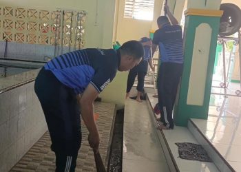 Polsek Merawang melaksanakan kegiatan Bakti Sosial Religi di Masjid Baiturrahman Desa Baturusa Kecamatan Merawang
