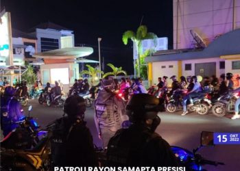 Sat Samapta Polresta Manado melaksanakan patroli Harkamtibmas di Objek Vital dan daerah rawan