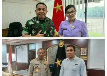Irjen Pol. Drs. Johanis Asadoma, S.I.K., M.Hum dan Brigjen TNI. Josafath M. Roberth Duka, S.I.P
