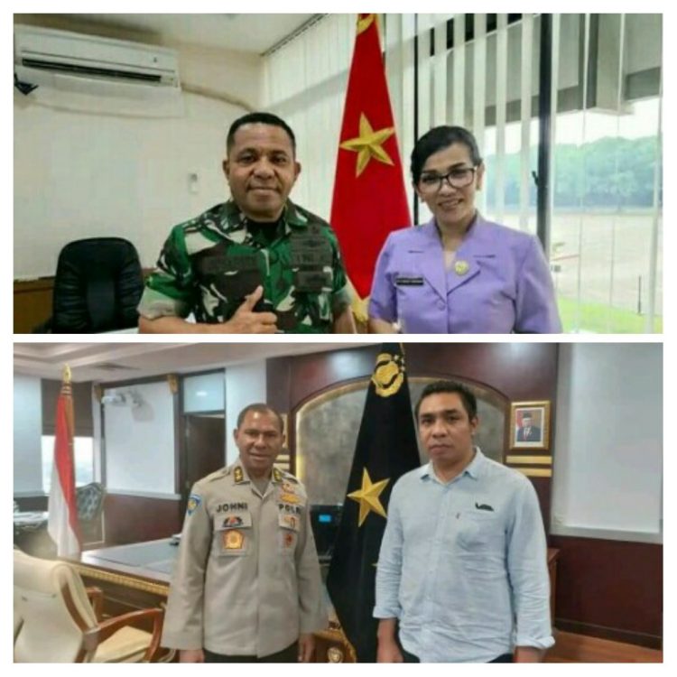 Irjen Pol. Drs. Johanis Asadoma, S.I.K., M.Hum dan Brigjen TNI. Josafath M. Roberth Duka, S.I.P