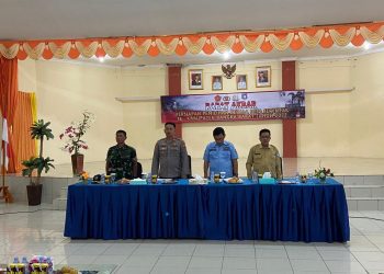 Wakapolres Bangka Barat Kompol Andri Eko Setiawan, SIK melaksanakan Kegiatan Rapat Akbar Persiapan Pemilihan Kepala Desa tahun 2022
