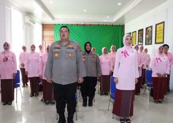 Zoom meeting Upacara Peringatan Hari Kesatuan Gerak Bhayangkari (HKGB) Ke-70 Tahun 2022 Polres Pangkalpinang