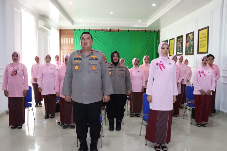 Zoom meeting Upacara Peringatan Hari Kesatuan Gerak Bhayangkari (HKGB) Ke-70 Tahun 2022 Polres Pangkalpinang