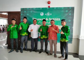 Pelantikan Pengurus Cabang Persatuan Guru Nahdlatul Ulama (Pergunu) Kabupaten Aceh Utara masa khidmat 2022 – 2027 di aula Kantor Bupati Aceh Utara