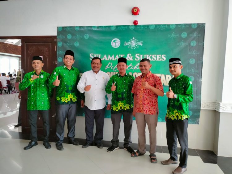 Pelantikan Pengurus Cabang Persatuan Guru Nahdlatul Ulama (Pergunu) Kabupaten Aceh Utara masa khidmat 2022 – 2027 di aula Kantor Bupati Aceh Utara