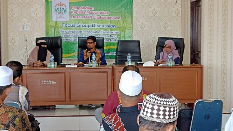 Sejumlah aktivis Lembaga Swadaya Masyarakat (LSM) di Kota Lhokseumawe mengikuti FGD yang bertemakan “Pendampingan Peningkatan Pemahaman Baitul Kota Lhokseumawe tentang Pemenuhan Hak dan Perlindungan Anak”