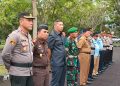 Pemerintah Daerah dan Polres Bangka Barat melaksanakan Apel gelar pasukan dan pergeseran pasukan pengamaman pilkades serentak Tahun 2022