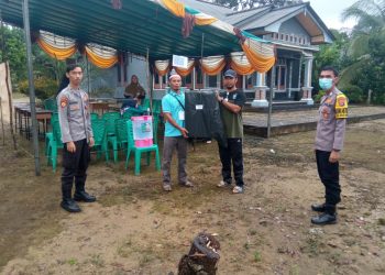 Desa sinarmanik kecamatan jebus kabupaten Bangka Barat, melaksanakan pemilihan kades serempak
