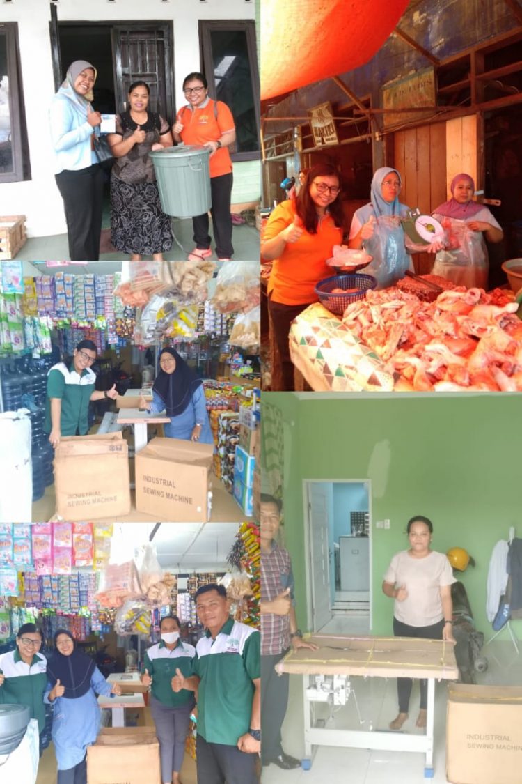 Ketua Koperasi Bina Rakyat Indonesia (BINARI), Sarma Suryawaty Nainggolan, SP bersama dengan jajarannya akhirnya berhasil memberikan paket bantuan UKM