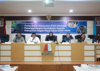 Acara Focus Group Discussion (FGD) terkait rencana penanggulangan kemiskinan daerah tahun 2022-2026