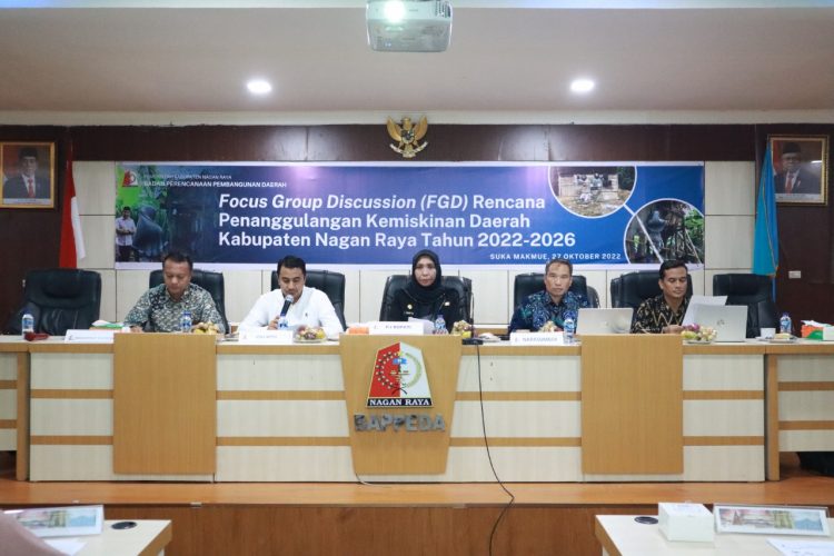 Acara Focus Group Discussion (FGD) terkait rencana penanggulangan kemiskinan daerah tahun 2022-2026