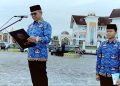 Sekretaris Daerah Kabupaten Aceh Utara Dr A Murtala, MSi, menjadi inspektur upacara memperingati Sumpah Pemuda ke-94
