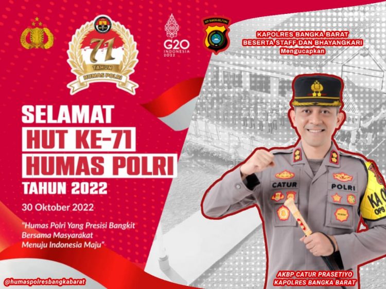 Kapolres Bangka Barat AKBP Catur Prasetiyo SIK