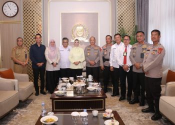 Kapolda Sumsel Irjen Pol A. Rachmad Wibowo SIK silaturahmi ke Ketua DPRD Provinsi Sumsel Hj. R.A. Anita Noeringhati, S.H., M.H.