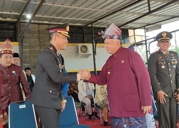 Kapolres Bangka Barat AKBP Catur Prasetiyo SIK menghadiri Upacara Peringatan Hari Sumpah Pemuda ke-94 tingkat Kabupaten