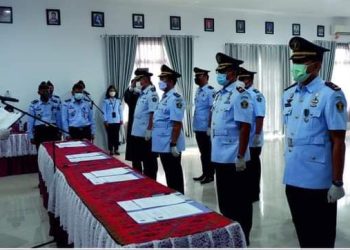 Pelantikan kepada 8 orang Pejabat Struktural di lingkungan Kemenkumham Babel