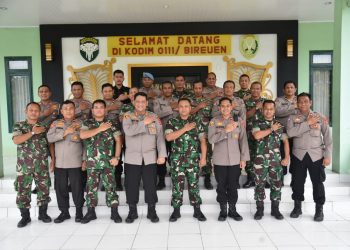 Polres Bireuen Gelar Silaturahmi dengan Kodim 0111/Bireuen