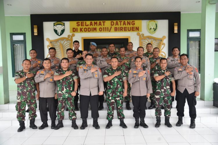 Polres Bireuen Gelar Silaturahmi dengan Kodim 0111/Bireuen