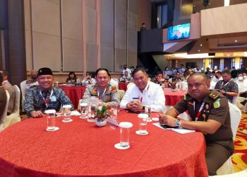 Kapolres Dairi AKBP Wahyudi Rahman, SH, SIK, MM bersama Bupati Dairi DR Eddy Keleng Ate Berutu, Dandim 0206/Dairi Letkol Arh Ridwan Sulistyawan, SIP, ketua DPRD Dairi Sabam Sibarani, S.Sos serta yang mewakili Kajari Dairi