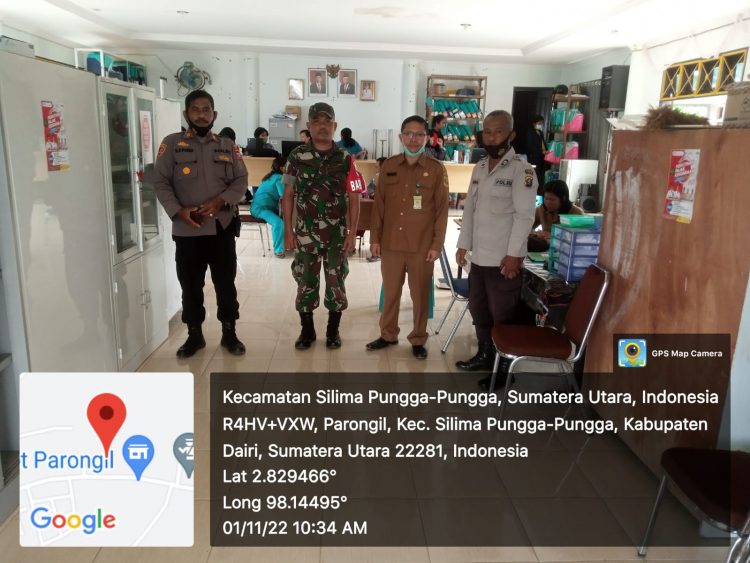 Kapolsek Parongil kembali menggelar Quick Wins Presisi yang kali ini dilaksanakan di Puskesmas Parongil KecamatanSilima Pungga-pungga