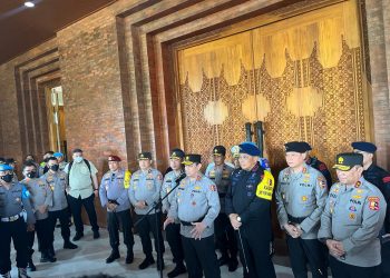 Kepolisian Republik Indonesia (Polri) menggelar latihan pra Operasi Puri Agung 2022