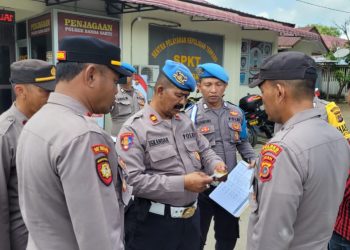 Propam Polres Lhokseumawe melakukan pengecekan ke Polsek jajaran