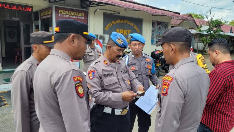 Propam Polres Lhokseumawe melakukan pengecekan ke Polsek jajaran