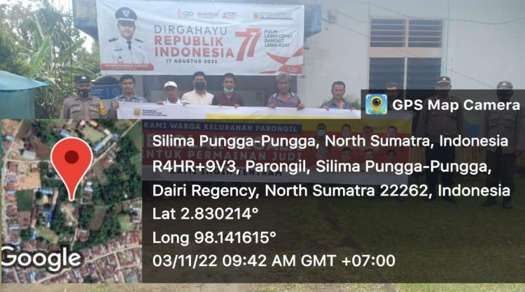 Kapolsek Parongil menggelar Quick Wins Presisi di Kantor Kelurahan Parongil Kecamatan Silima Pungga-pungga