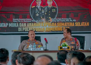 Kunjungan Irjen Pol A. Rachmad ke Polres OKI, Jumat 4 November 2022 di ruang pertemuan Mapolres OKI