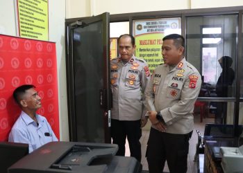 Kapolres Aceh Utara AKBP Riza Faisal, S.I.K., M.M., kembali lakukan pengecekan secara langsung pelayanan SKCK