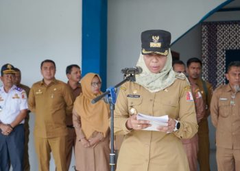 Pemerintah Kabupaten Nagan Raya mengadakan apel aset Kendaraan Dinas Roda 4 yang digunakan oleh SKPK