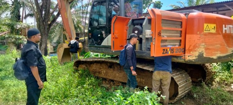 Sat Reskrim Polres Nagan Raya kembali melakukan penangkapan dan penggerebekan, terhadap lokasi pertambangan emas tanpa izin (Ilegal Minning) di Gampong Blang Neuang