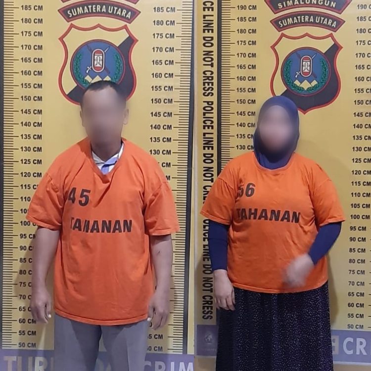 Pelaku MS (34) istri dan YA (43) suami, merupakan warga Huta-III Parbeokan, Desa Buntu Turunan, Kecamatan Hatonduhan