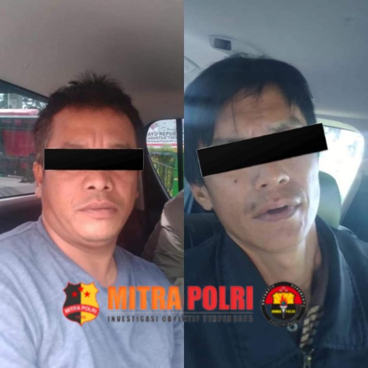 Dua orang pelaku inisial DP (40) warga Desa Pulih Buah, Kecamatan Raya Kahean, Kabupaten Simalungun dan JS (41) warga Desa Sukamukti, Kecamatan Katapang