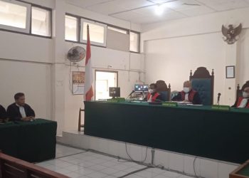 Dua terdakwa yakni Nurmal dan Sunardi di kembali jalani sidang lanjutan di Pengadilan Negeri (PN) Palembang dengan Agenda pembacaan putusan