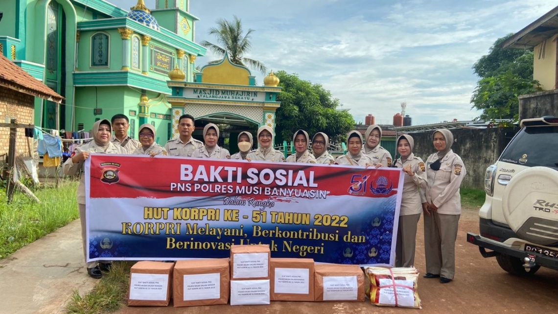 Anggota PNS Polda Sumsel melalui PNS Polres Muba kembali menggelar berbagai kegiatan