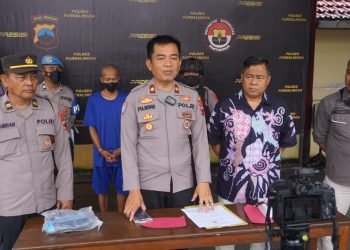Satreskrim Polres Purbalingga berhasil mengungkap kasus pencurian telepon genggam yang terjadi di Desa Karangreja