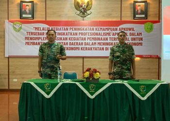 Kodim 0103/Aut menyelenggarakan kegiatan Peningkatan Kemampuan Aparat Komando Kewilayahan tersebar tahun 2022