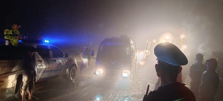 Jalan lintas Sidikalang - dolok sanggul tepatnya di Parbuluan IV Kabupaten Dairi, Minggu (13/11/2022) sudah bisa dilalui oleh pengguna jalan