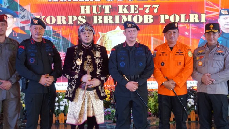 Syukuran HUT ke-77 Korps Brimob Polri, di Mako Brimob Polda Sumsel, Senin (14/11/22)