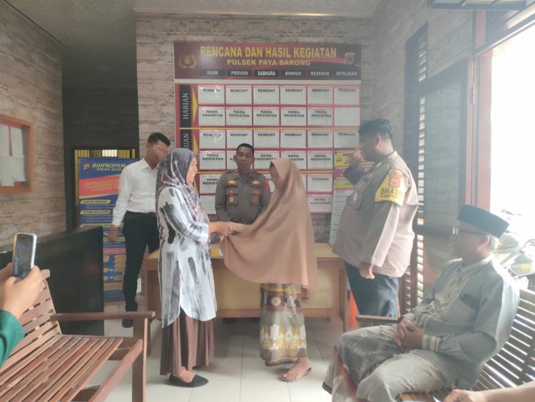Polsek Paya Bakong melakukan Restorative Justice (RJ), dalam perkara kasus pencemaran nama baik