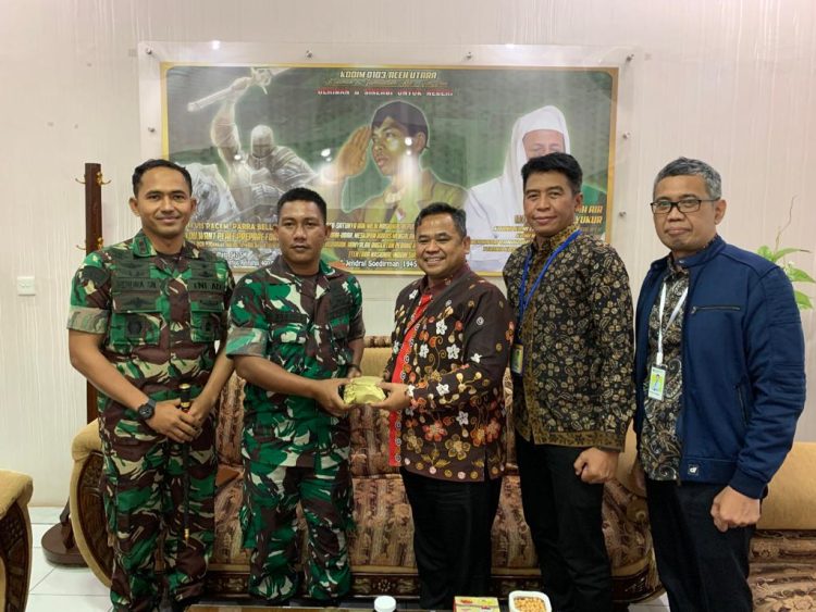 Kodim 0103/Aut menggelar Kegiatan monitoring dan evaluasi Kegiatan pengumpulan data lapangan (KPDL) bersama kanwil Ditjen pajak dan KPP Pratama Kota Lhokseumawe