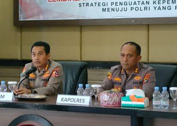 Pelaksanaan Penelitian dan kunjungan Sespim Lemdiklat Polri di Polres Bangka Barat